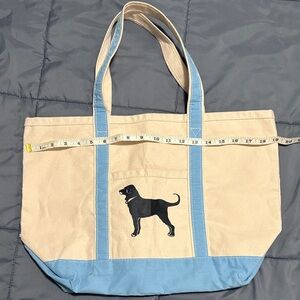 The Black dog- canvas tote bag